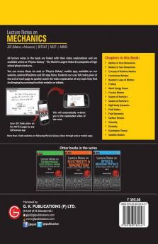 Lecture Notes on Mechanics- Physics Galaxy (JEE Mains & Advance BITSAT NEET AIIMS) - Vol. I