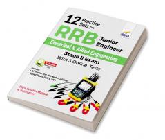 12 Practice Sets for RRB Junior Engineer Electrical & Allied Engineering Stage II Exam with 3 Online Tests