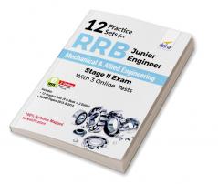 12 Practice Sets for RRB Junior Engineer Mechanical & Allied Engineering Stage II Exam with 3 Online Tests