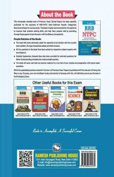 RRB-NTPC : Graduate & Undergraduate Level Posts (1st Stage Exam) Previous Years’ Papers (With Answers)