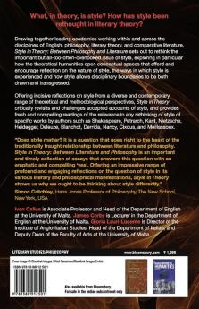 Style in Theory: Between Literature and Philosophy