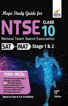 MEGA Study Guide for NTSE (SAT MAT & LCT) Class 10 Stage 1 & 2 - 11th Edition