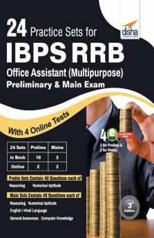 24 Practice Sets for IBPS RRB Office Assistant (Multipurpose) Preliminary & Mains Exam with 4 Online Tests 3rd Edition