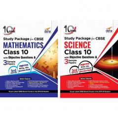 Combo 10 in One Study Package for CBSE Science & Mathematics Class 10 with Objective Questions & 6 Sample Papers 3rd Edition