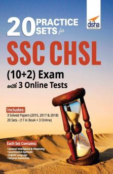 20 Practice Sets for SSC CHSL (10 + 2) Exam with 3 Online Tests
