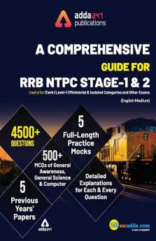 A Comprehensive Guide for RRB NTPC Group D ALP & Others Exams 2019 English Printed Edition (NTPC Special)
