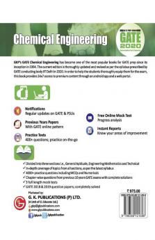 GATE 2020 - Guide - Chemical Engineering