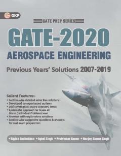 GATE 2020 - Aerospace Engineering - 13 Years' Section-wise Solved Paper 2007-19