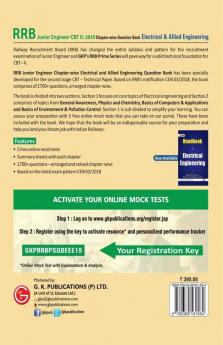 RRB (Railway Recruitment Board) Prime Series 2019 : Junior Engineer CBT 2 - Chapter-wise and Topic-Wise Question Bank - Electrical & Allied Engineering