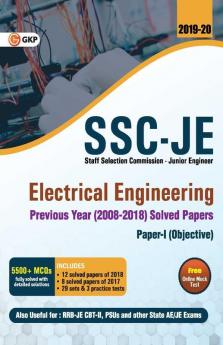 SSC JE Electrical Engineering for Junior Engineers Previous Year Solved Papers (2008-18) 2018-19 for Paper I