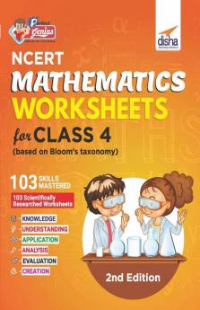 Perfect Genius NCERT Mathematics Worksheets for Class 4 (based on Bloom's taxonomy) 2nd Edition