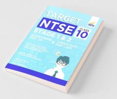 Target NTSE Class 10 Stage 1 & 2 Solved Papers (2015 - 19) + 5 Mock Tests (MAT + SAT) 6th Edition