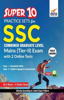 Super 10 Practice Sets for SSC CGL Mains (Tier II) Exam with 2 Online Sets
