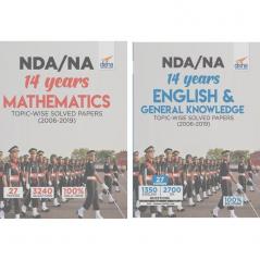 NDA/ NA 14 years Mathematics English & General Knowledge Topic-wise Solved Papers (2006 - 2019) 5th Edition