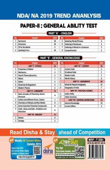 NDA/ NA 14 years English & General Knowledge Topic-wise Solved Papers (2006 - 2019)