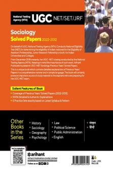 NTA UGC NET/SET/JRF Sociology Solved Papers 2022-2012