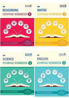 SBB Reasoning Maths Science and English Olympiad Workbook Combo - Class 8