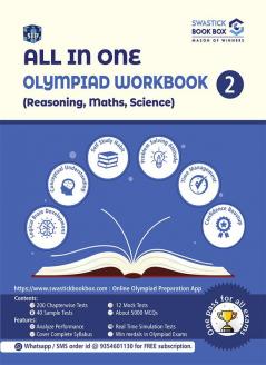 All in One Olympiad Workbook for Reasoning Maths & Science - Class 2