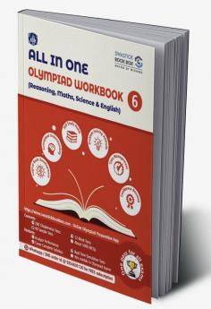 All in One Olympiad Workbook for Reasoning Maths Science & English - Class 6