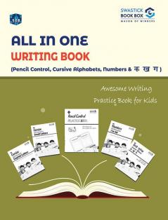 SBB All in One Writing Book Cursive Alphabets Nembers and Ka Kha Gha