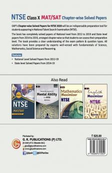 NTSE 2020 : Class 10th - Chapter wise Solved Papers (National Level 2012 to 2019 & State Level 2014 to 2019)
