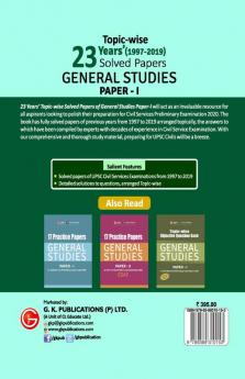 UPSC General Studies Paper I - 23 Years Topicwise Solved Papers (1997-2019) 2020
