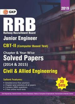 RRB 2019 - Junior Engineer CBT II 30 Sets : Chapter-Wise & Year-Wise solved Papers (2014 & 2015) - Civil & Allied Engineering