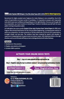 RRB 2019 - Junior Engineer CBT II 30 Sets : Chapter-Wise & Year-Wise solved Papers (2014 & 2015) - Civil & Allied Engineering