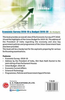 Economic Survey 2018-19 & Budget 2019-20 : An Analysis