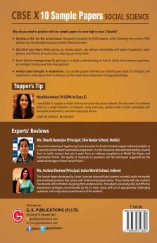 CBSE 2020 : Class X - 10 Sample papers - Social Science