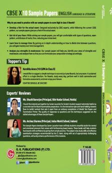 CBSE 2020 : Class X - 10 Sample Papers - English Language & Literature