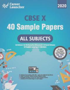 CBSE Class X 2020 : 40 Sample Papers