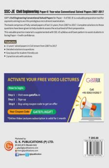 SSC 2020 : Junior Engineer - Civil Engineering Paper II - Conventional Solved Papers (2007-2017)
