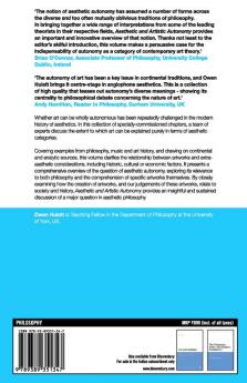 Aesthetic and Artistic Autonomy
