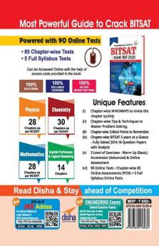 Comprehensive Guide to BITSAT Online Test 2020 with Past 2014-2019 Solved Papers & 90 Online Mock Tests 11th edition