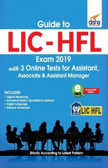 Guide to LIC - HFL Exam 2019 with 3 Online Tests for Assistant Associate & Assistant Manager