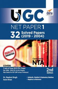UGC NET Paper 1 - 32 Solved Papers (2019 to 2004) 2nd Edition