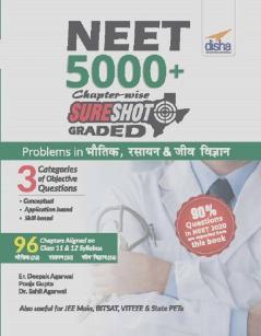 NEET 5000+ Chapter-wise SURESHOT Graded Problems in Bhautik Rasayan & Jeev Vigyan - Hindi Edition