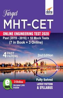 TARGET MHT-CET Online Engineering Test 2020 - Past (2019 - 2016) + 10 Mock Tests (7 in Book + 3 Online) 2nd Edition