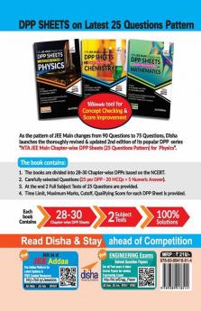 NTA JEE Main Chapter-wise DPP Sheets (25 Questions Pattern) for Chemistry 2nd Edition