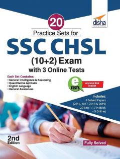 20 Practice Sets for SSC CHSL (10 + 2) Exam with 3 Online Tests 2nd Edition