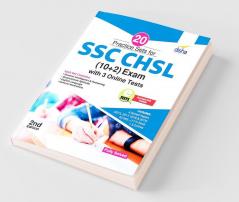 20 Practice Sets for SSC CHSL (10 + 2) Exam with 3 Online Tests 2nd Edition