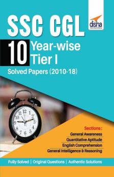 SSC CGL 10 Year-wise Tier I Solved Papers (2010-18)