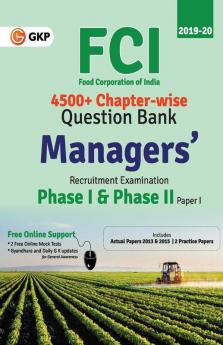 FCI Manager Phase I & Phase II (Paper 1) - Chapterwise Question Bank