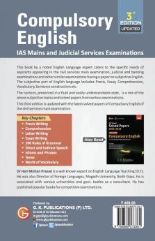 Compulsory English for IAS Mains & Judicial Services  Examinations 2020