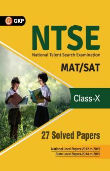 NTSE 2019-20 : Class 10 - 27 Solved Papers (SAT/ MAT)