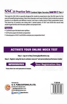 SSC 2020 - CHSL (Combined Higher Secondary 10+2 Level) Tier I - 25 Practice Sets