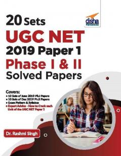 20 Sets UGC NET 2019 Paper 1 Phase I & II Solved Papers