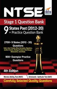 NTSE Stage 1 Question Bank - 9 States Past (2012-20) + Practice Question Bank 4th Edition