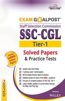 SSC-CGL Tier-1 Exam Goalpost Solved Papers & Practice Tests 2020